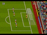 une photo d'Ã©cran de European Club Soccer sur Sega Megadrive